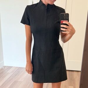 NWT | XS | Zara Navy Pinstripe Mini Dress